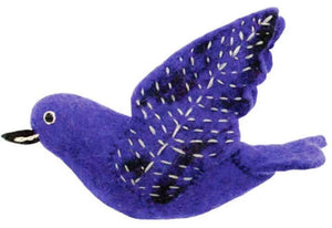 Purple Martin Felted Bird Ornament!