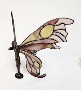 Butterfly Lady #2 - Stained Glass Figurine