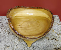 Hand Turned Bowl - Natural Edge - Poplar Wood