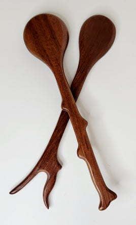 Branch-shaped Salad Spoons