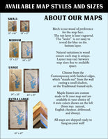 New Melones Lake, California - Laser Cut Wood Map