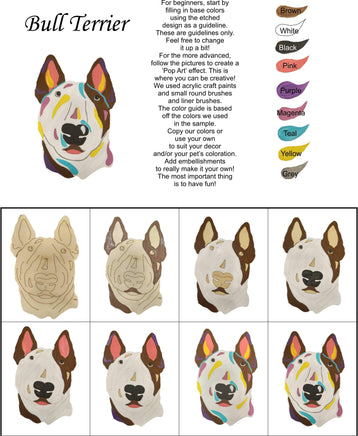 Bull Terrier-DIY Pop Art Paint Kit - Personal Handcrafted Displays