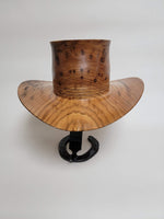 Butternut Cowboy Hat - Rare Wood Turned Men's Headwear
