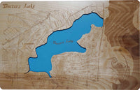 Doctors Lake, Florida - Laser Cut Wood Map