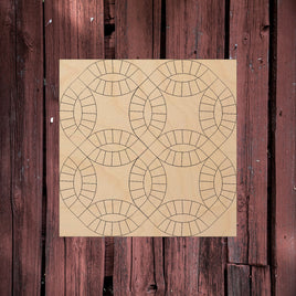 Double Wedding Ring (4 rings)- Barn Quilt