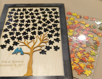 Framed Maple Tree Guest Book
