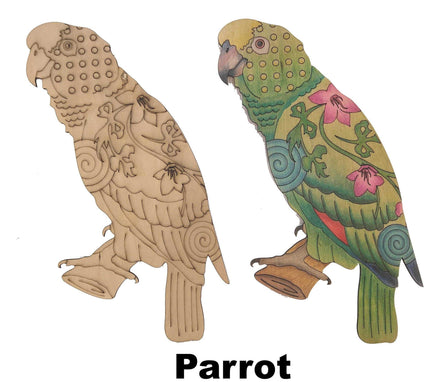 Adult Coloring Parrot