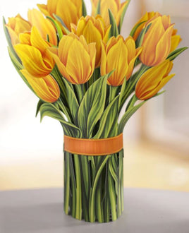 Yellow Tulips Paper Flower Bouquet