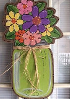Floral Canning Jar