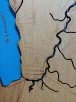 Chittenango Falls State Park- Laser Cut Wood Map