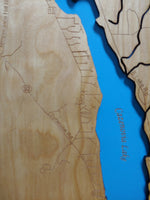 Chittenango Falls State Park- Laser Cut Wood Map