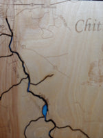 Chittenango Falls State Park- Laser Cut Wood Map