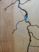 Chittenango Falls State Park- Laser Cut Wood Map