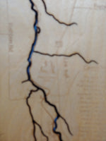 Chittenango Falls State Park- Laser Cut Wood Map