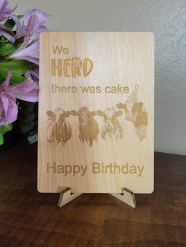 Herd Cake Birthday Card