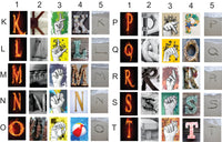 Alphabet Tile Letter Selection
