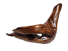 Otter Driftwood Sculpture by Jane Cherry