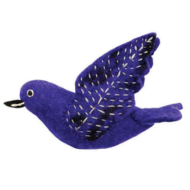 Purple Martin Felted Bird Ornament