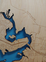 Lake Worth, Texas - laser cut wood map